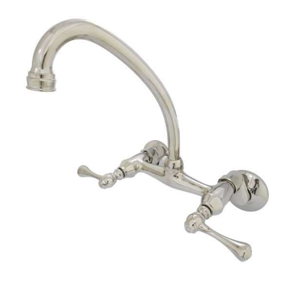 KS314PN 6-Inch Adjustable Center Wall Mount Kitchen Faucet